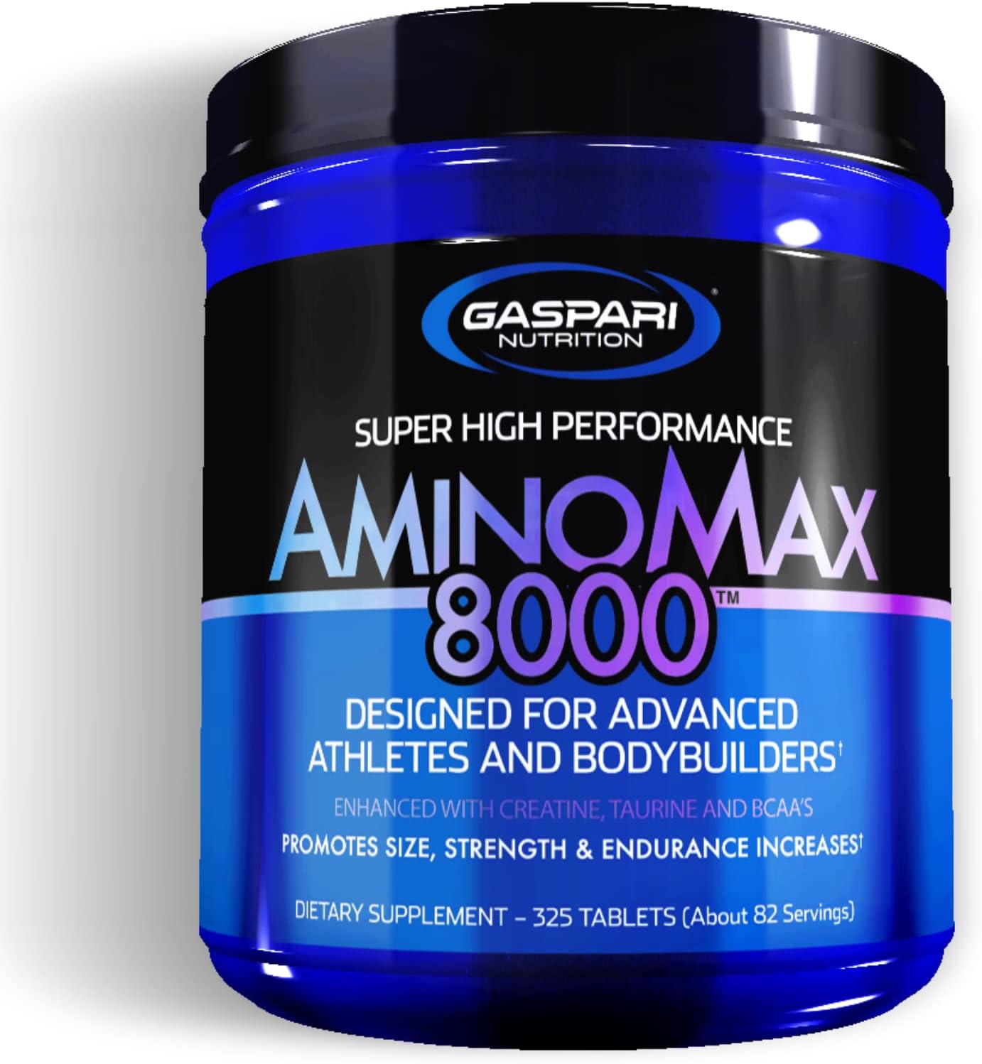 Gaspari Nutrition AminoMax 8000: Advanced Amino Acids for Muscle Recovery, Growth and Endurance - Creatine, Leucine, Taurine, and BCAAs