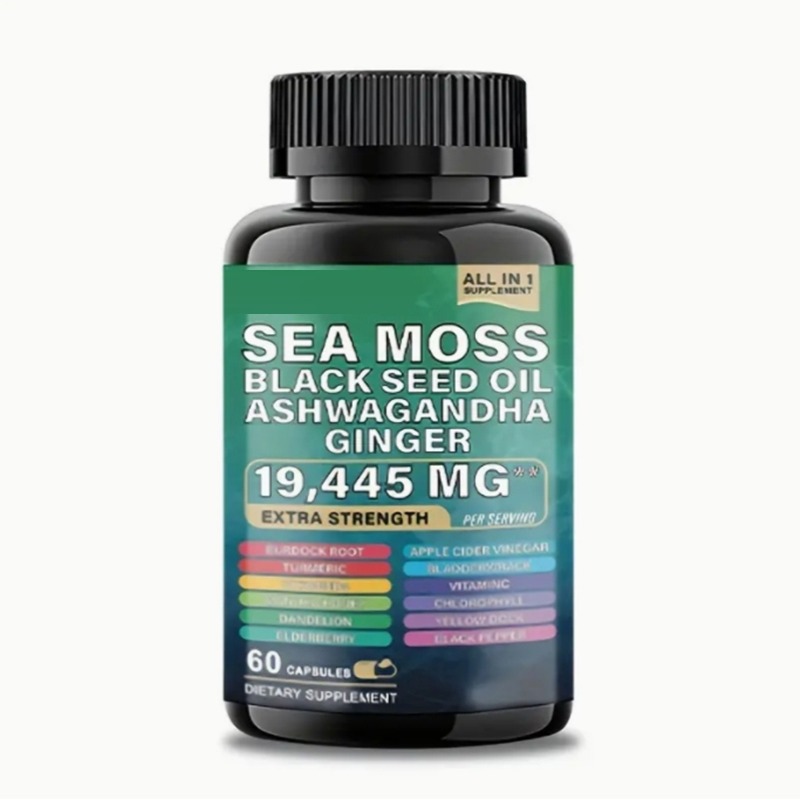 SEA MOSS BLACK SEED OIL ASHWAGANDHA GINGER