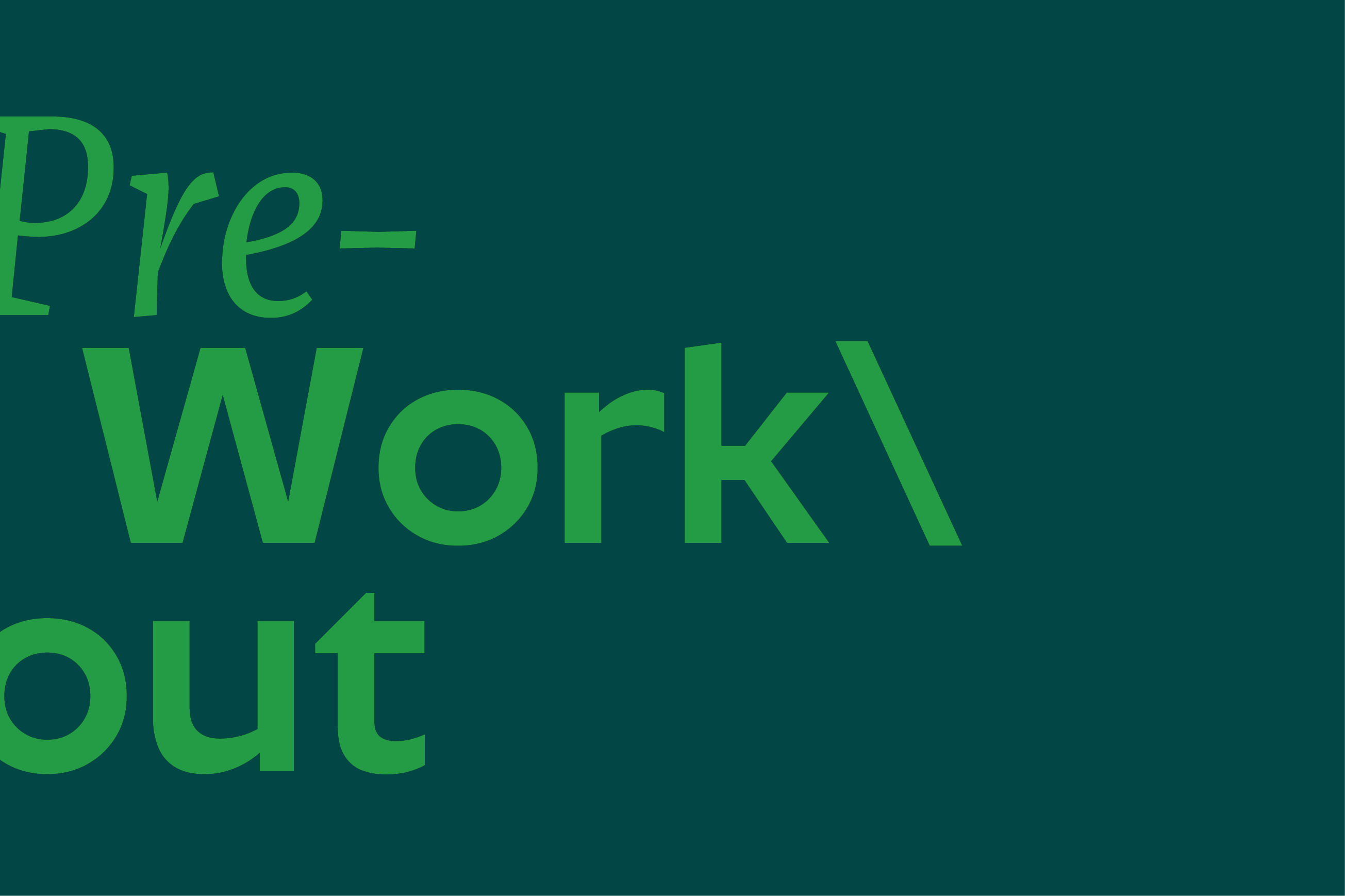 Pre-workout